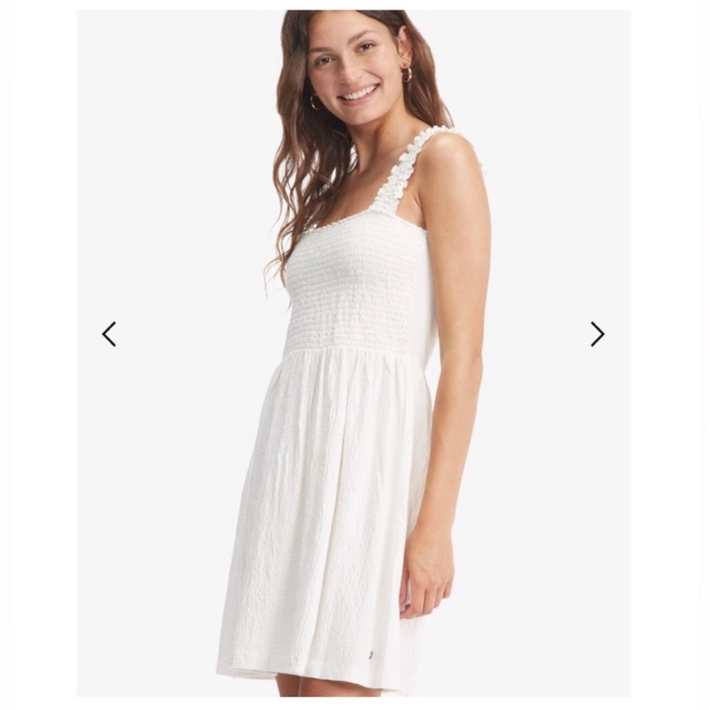 Roxy White Textured Mini Dress - Picture 2 of 12